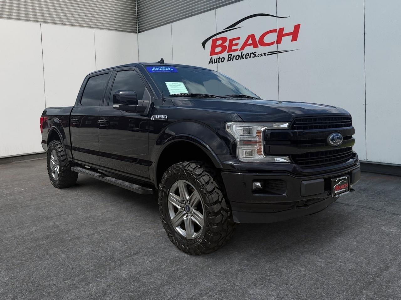 2019 Ford F-150 LARIAT, MOONROOF, WIFI, HEATED/VENTILATED SEATS, HEATED REAR SEATS, POWER FOLDING MIRRORS, B&O SPEAKERS, BLUETOOTH, BED LINER, TOW PACKAGE, RUNNING BOARDS, CLEAN CARFAX, COME AND TEST DRIVE TODAY!
