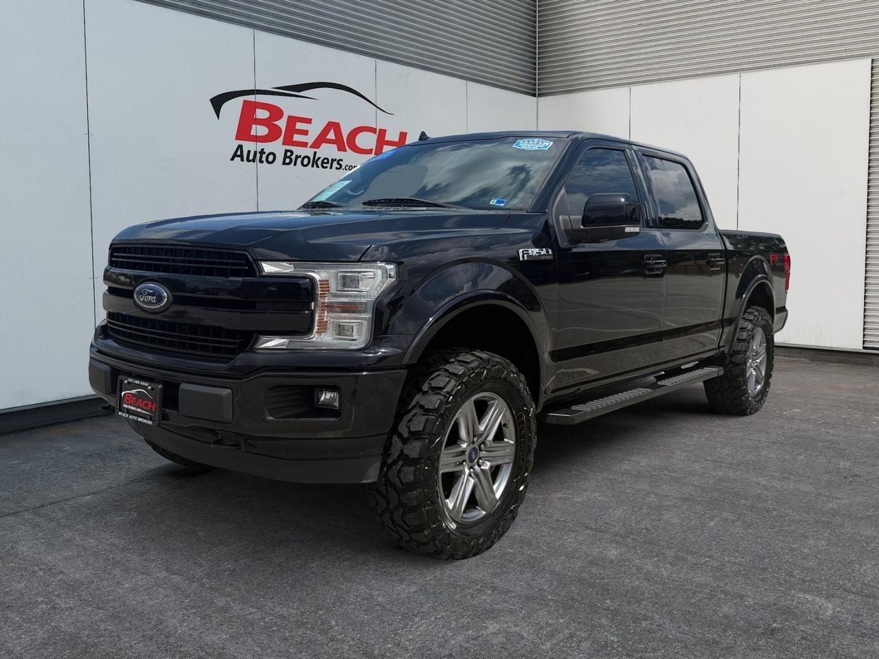 2019 Ford F-150 LARIAT, MOONROOF, WIFI, HEATED/VENTILATED SEATS, HEATED REAR SEATS, POWER FOLDING MIRRORS, B&O SPEAKERS, BLUETOOTH, BED LINER, TOW PACKAGE, RUNNING BOARDS, CLEAN CARFAX, COME AND TEST DRIVE TODAY!