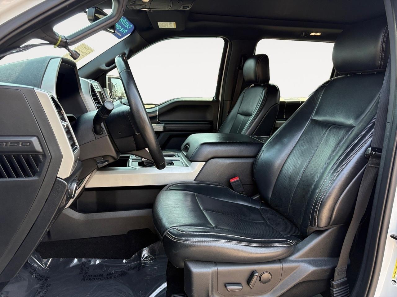 2019 Ford F-150 LARIAT, POWER TAILGATE RELEASE, TWIN PANEL MOONROOF, FORWARD COLLISION ALERT, HEATED & A/C SEATS, AUTO START/STOP, BACKUP CAMERA WITH PARKING SENSOR, LOW MILEAGE, CLEAN CARFAX, RIDE TOUGH IN THIS FORD!