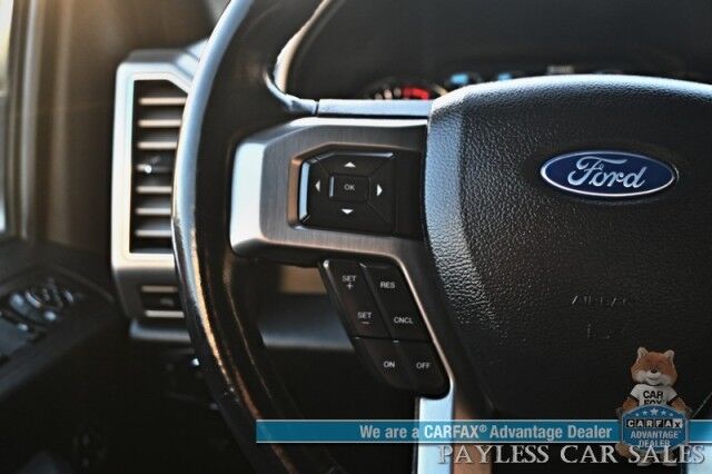 2019 Ford F-150 Platinum / 4X4 / Crew Cab / Auto Start / Heated & Cooled Massaging Leather Seats / Heated Steering Wheel / NAV / B&O Speakers / Blind Spot & Lane Alert / Bluetooth / Back Up Camera / Keyless Entry & Start / Tow Pkg Anchorage AK