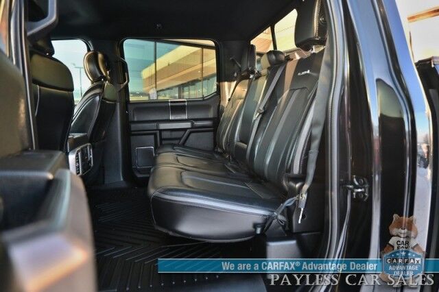 2019 Ford F-150 Platinum / 4X4 / Crew Cab / Auto Start / Heated & Cooled Massaging Leather Seats / Heated Steering Wheel / NAV / B&O Speakers / Blind Spot & Lane Alert / Bluetooth / Back Up Camera / Keyless Entry & Start / Tow Pkg Anchorage AK