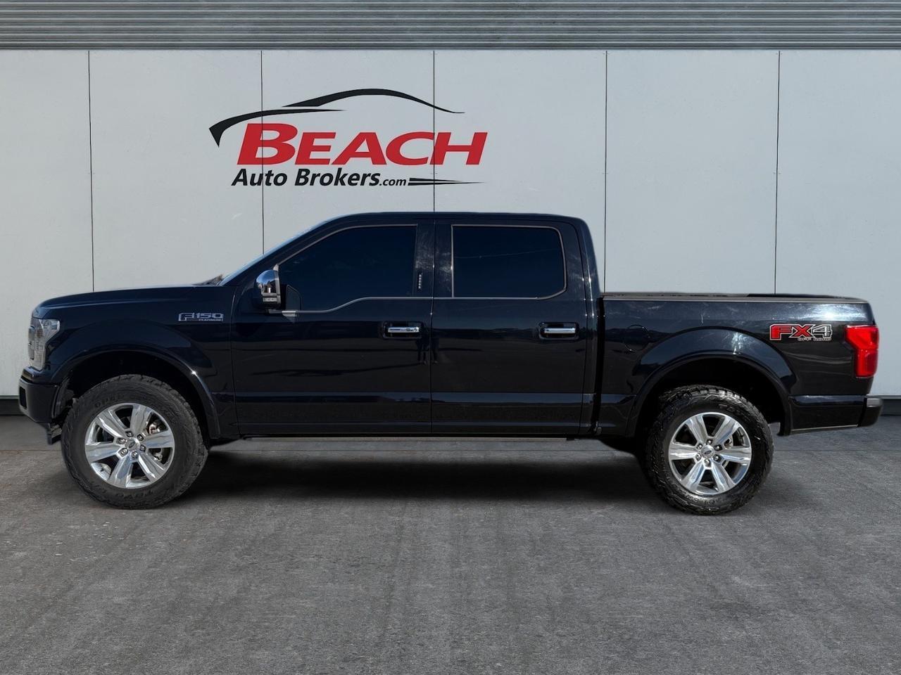 2019 Ford F-150 Platinum, HEATED/VENTILATED SEATS, POWER FOLDING MIRRORS, B&O SPEAKERS, UNIVERSAL GARAGE DOOR OPENER, APPLE CARPLAY/ANDROID AUTO, POWER SLIDING REAR WINDOW, POWER RUNNING BOARDS,TOW HOOKS, TOW PACKAGE, BED LINER, REMOTE START, BACKUP CAMERA, CLEAN CA Norfolk VA