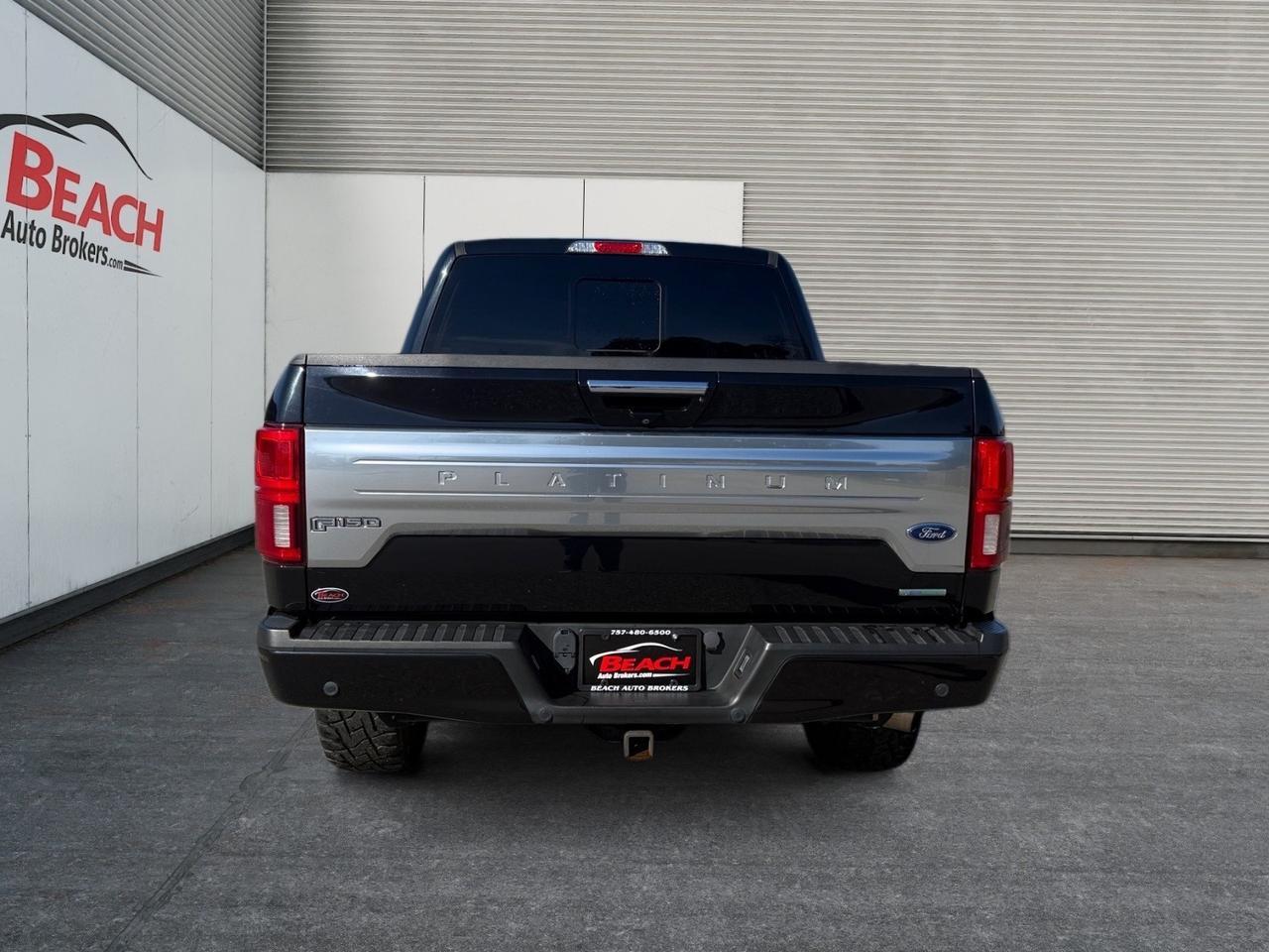 2019 Ford F-150 Platinum, HEATED/VENTILATED SEATS, POWER FOLDING MIRRORS, B&O SPEAKERS, UNIVERSAL GARAGE DOOR OPENER, APPLE CARPLAY/ANDROID AUTO, POWER SLIDING REAR WINDOW, POWER RUNNING BOARDS,TOW HOOKS, TOW PACKAGE, BED LINER, REMOTE START, BACKUP CAMERA, CLEAN CA Norfolk VA