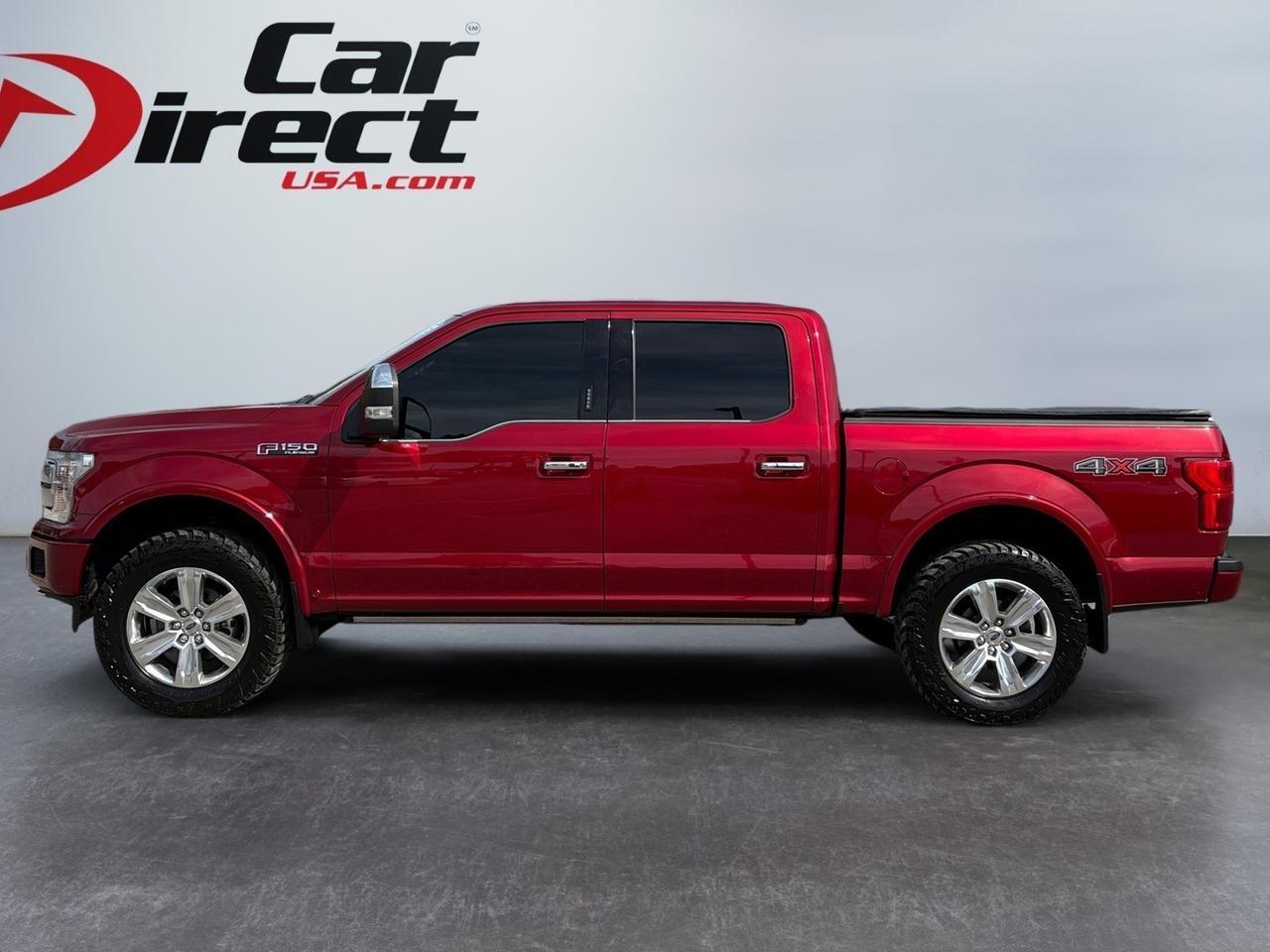 2019 Ford F-150 Platinum, POWER RUNNING BOARDS, REMOTE TAILGATE RELEASE, 360 BACKUP CAMERA, TWIN PANEL MOONROOF, HEATED FRONT & REAR SEATS, FORWARD COLLISION ALERT, BLIND SPOT ALERT, MAX TOW PACKAGE, LOW MILEAGE, THIS TRUCK IS LOADED!