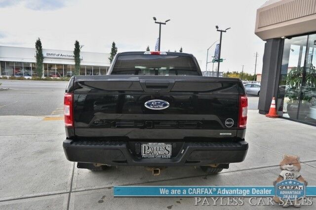 2019 Ford F-150 XL / 4X4 / Crew Cab / 2.7L V6 / STX Appearance & XL Sport Pkg / Premium Cloth Seats / Bluetooth / Back Up Camera / Cruise Control / Power Windows, Mirrors, & Locks / Block Heater / Tow Pkg / 23 MPG Anchorage AK