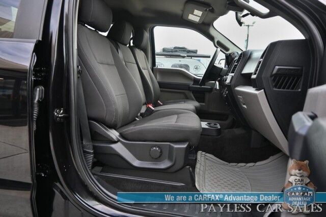 2019 Ford F-150 XL / 4X4 / Crew Cab / 2.7L V6 / STX Appearance & XL Sport Pkg / Premium Cloth Seats / Bluetooth / Back Up Camera / Cruise Control / Power Windows, Mirrors, & Locks / Block Heater / Tow Pkg / 23 MPG Anchorage AK