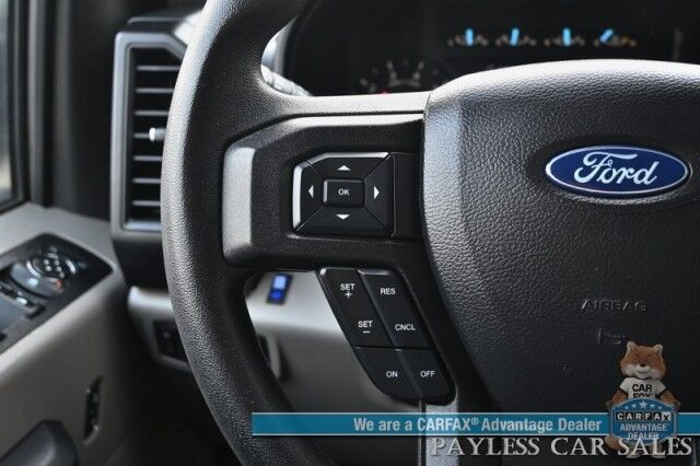2019 Ford F-150 XL / 4X4 / Crew Cab / 2.7L V6 / STX Appearance & XL Sport Pkg / Premium Cloth Seats / Bluetooth / Back Up Camera / Cruise Control / Power Windows, Mirrors, & Locks / Block Heater / Tow Pkg / 23 MPG Anchorage AK