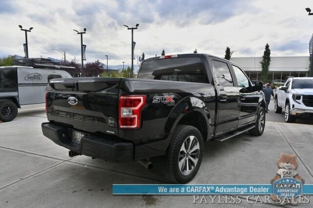 2019 Ford F-150 XL / 4X4 / Crew Cab / 2.7L V6 / STX Appearance & XL Sport Pkg / Premium Cloth Seats / Bluetooth / Back Up Camera / Cruise Control / Power Windows, Mirrors, & Locks / Block Heater / Tow Pkg / 23 MPG Anchorage AK