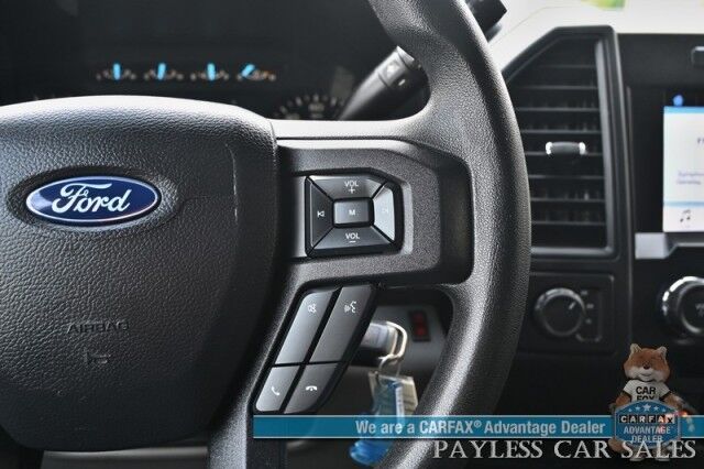 2019 Ford F-150 XL / 4X4 / Crew Cab / 2.7L V6 / STX Appearance & XL Sport Pkg / Premium Cloth Seats / Bluetooth / Back Up Camera / Cruise Control / Power Windows, Mirrors, & Locks / Block Heater / Tow Pkg / 23 MPG Anchorage AK