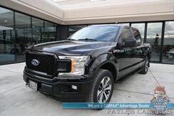 2019_Ford_F-150_XL / 4X4 / Crew Cab / 2.7L V6 / STX Appearance & XL Sport Pkg / Premium Cloth Seats / Bluetooth / Back Up Camera / Cruise Control / Power Windows, Mirrors, & Locks / Block Heater / Tow Pkg / 23 MPG_ Anchorage AK