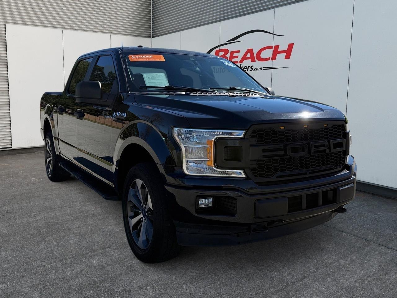 2019 Ford F-150 XL STX SPORT 4X4 CREW CAB, RUNNING BOARDS, BACKUP CAMERA, TOW HOOKS, TOW PACKAGE, POWER MIRRORS, KEYLESS ENTRY, COME AND TEST DRIVE THIS F-150 TODAY! Norfolk VA