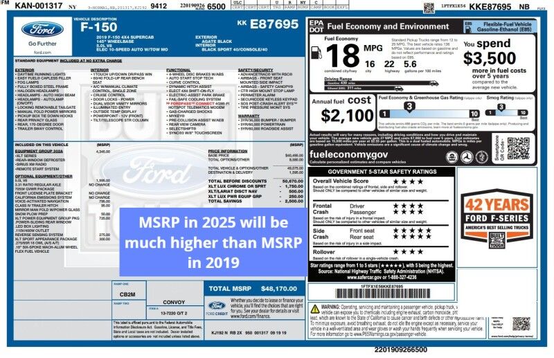 2019 Ford F-150 XLT - SPORT PACKAGE - NAVIGATION - HEATED SEATS Whitinsville MA