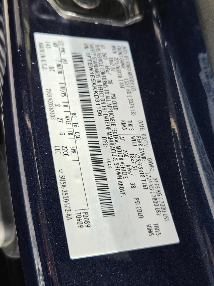 2019 Ford F-150 XLT 4WD SuperCrew 5.5' Box Beeville TX