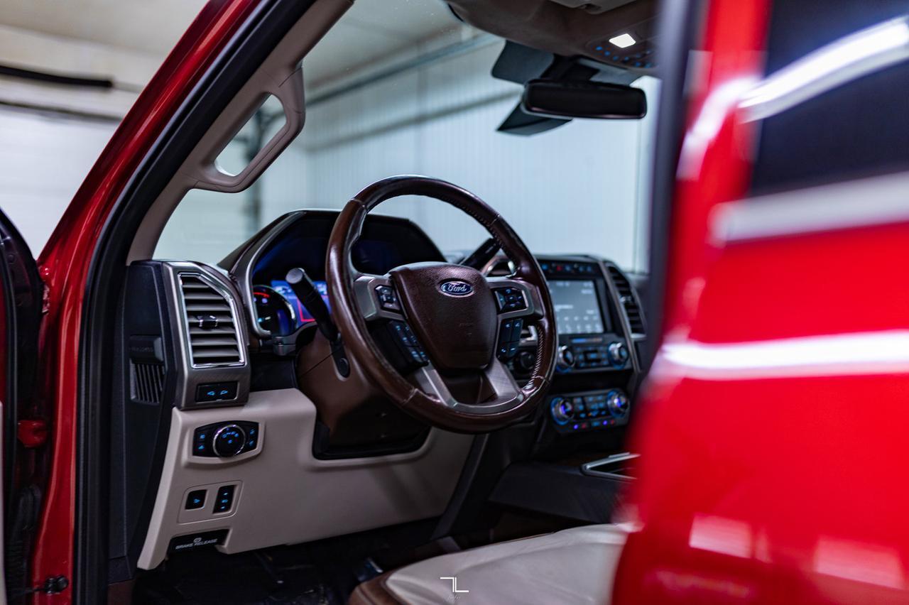 2019 Ford F-350 4x4 Crew Cab Limited Diesel Leather Roof Nav 4&quot; Lift Red Deer AB