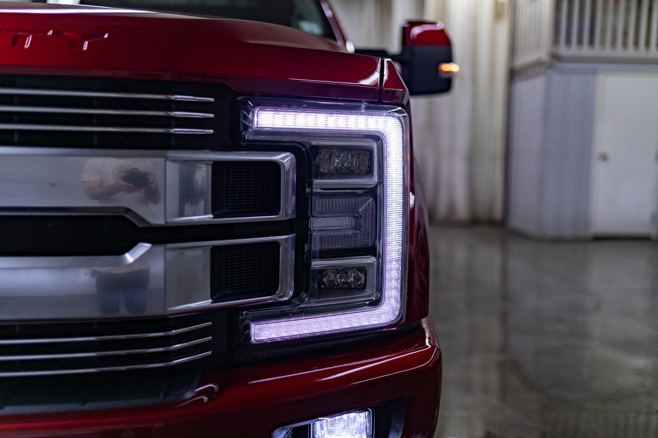 2019 Ford F-350 4x4 Crew Cab Limited Diesel Leather Roof Nav 4&quot; Lift Red Deer AB