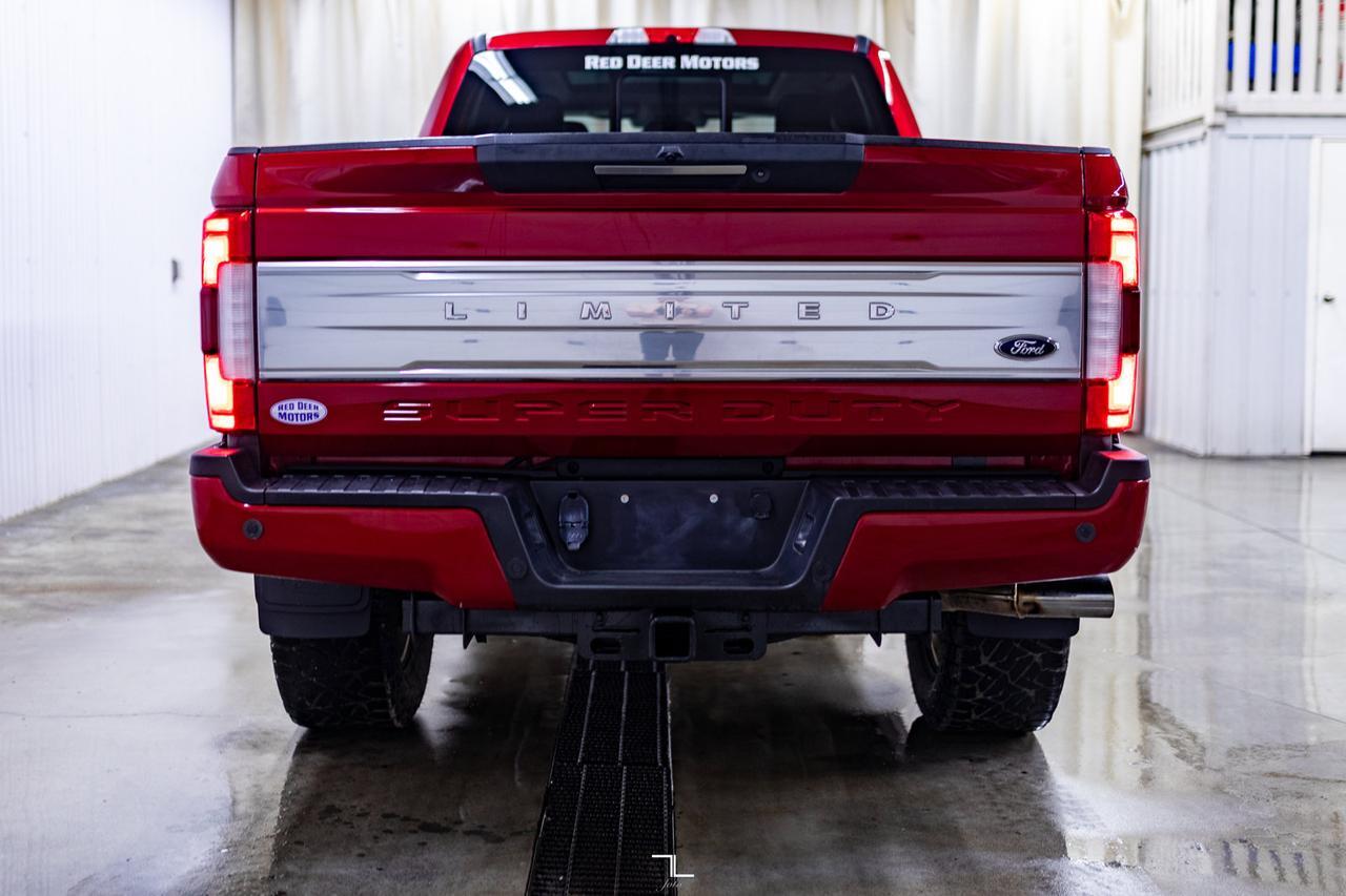 2019 Ford F-350 4x4 Crew Cab Limited Diesel Leather Roof Nav 4" Lift Red Deer AB
