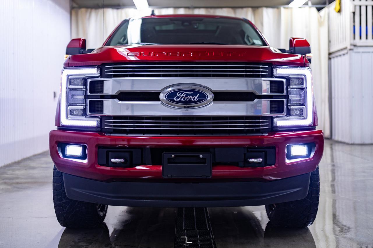 2019 Ford F-350 4x4 Crew Cab Limited Diesel Leather Roof Nav 4&quot; Lift Red Deer AB