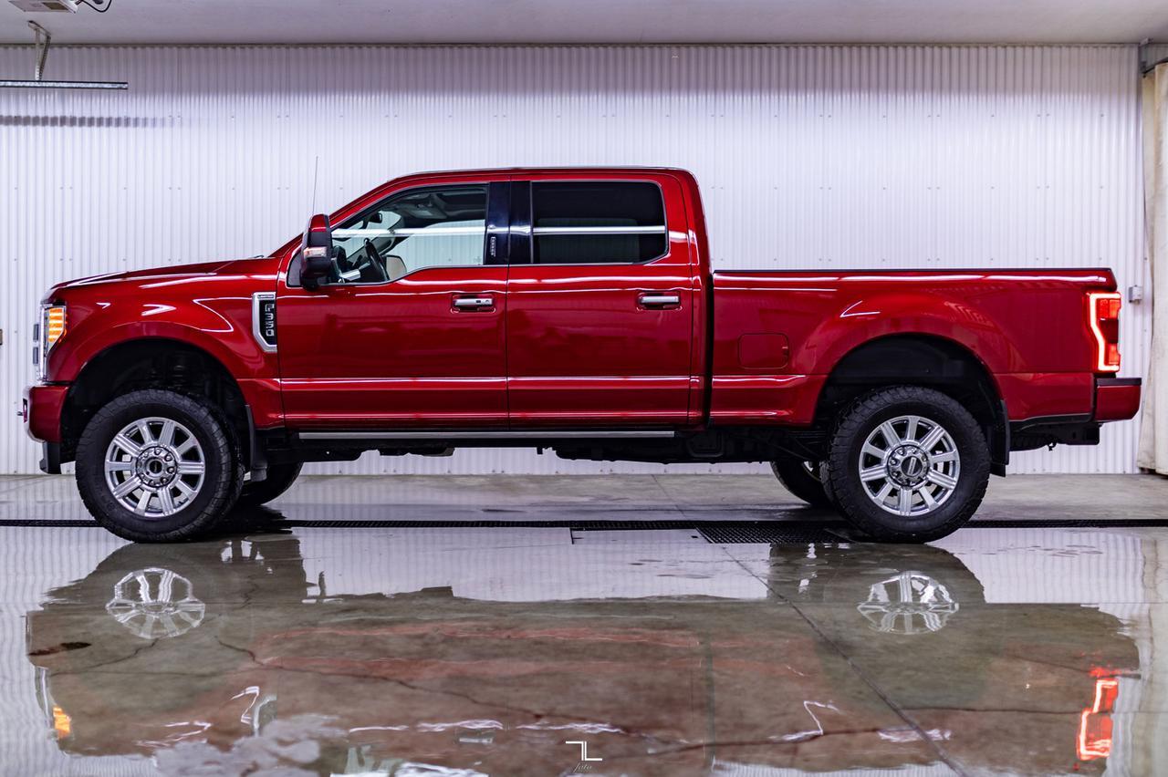 2019 Ford F-350 4x4 Crew Cab Limited Diesel Leather Roof Nav 4&quot; Lift Red Deer AB