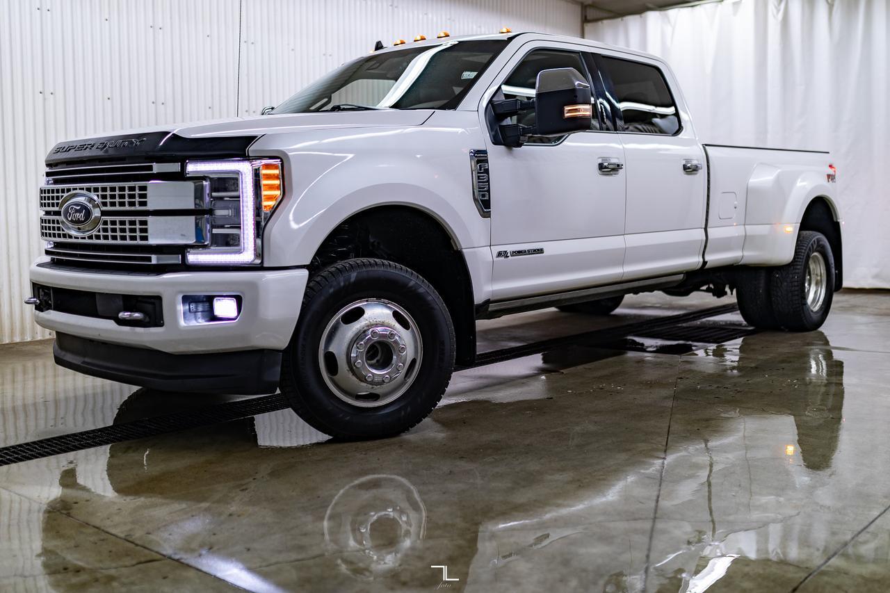 2019 Ford F-350 4x4 Crew Cab Platinum Diesel Dually Leather Roof Nav Red Deer AB