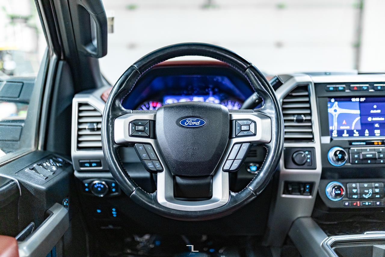 2019 Ford F-350 4x4 Crew Cab Platinum Diesel Dually Leather Roof Nav Red Deer AB