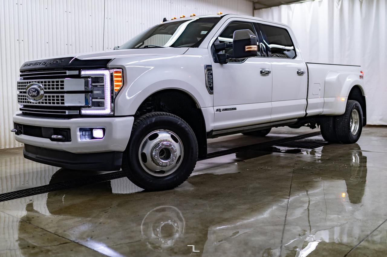2019 Ford F-350 4x4 Crew Cab Platinum Diesel Dually Leather Roof Nav Red Deer AB