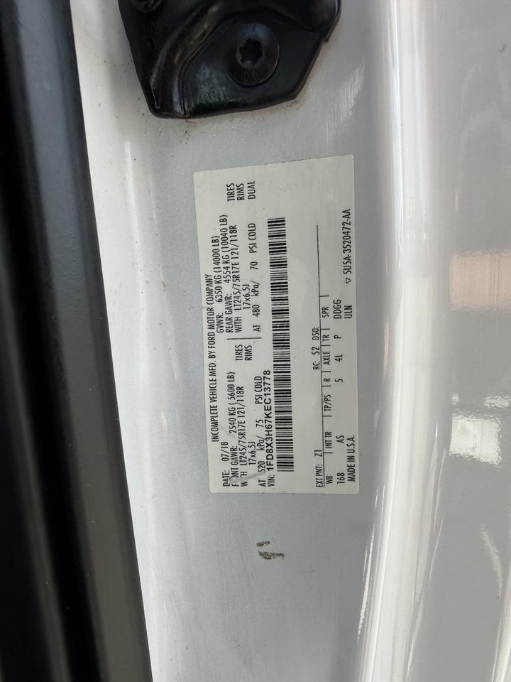 2019 Ford F-350 DRW 4x4 Utility w/ Crane XL Collinsville OK