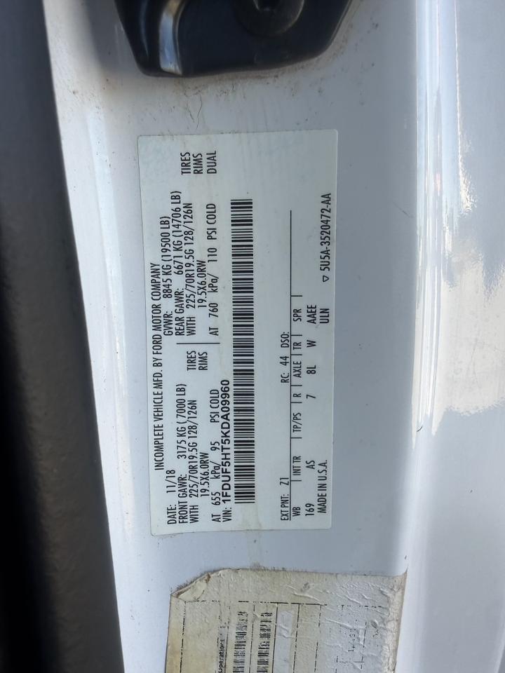 2019 Ford F-550 4x4 Diesel Altec Bucket Truck XL Collinsville OK