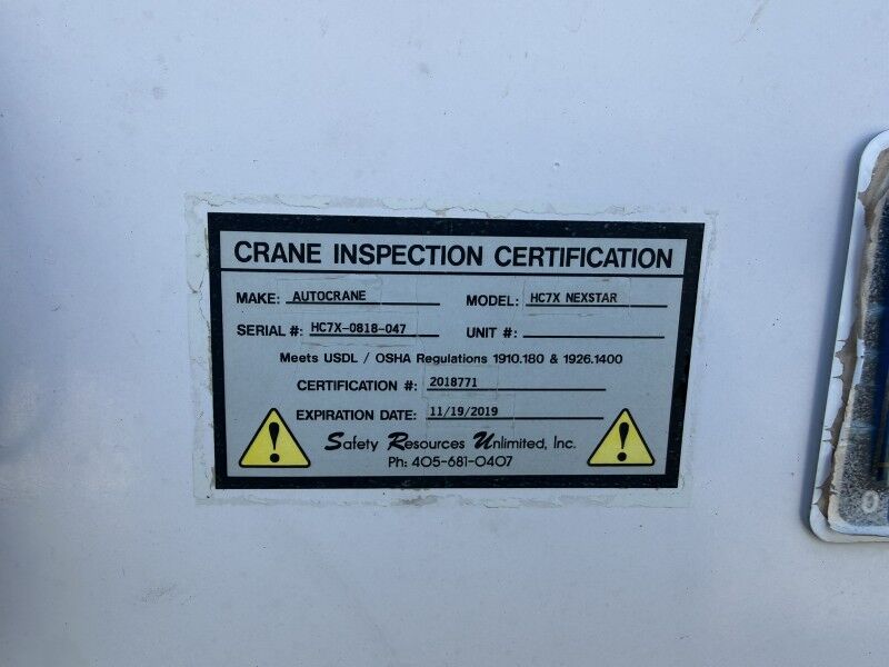 2019 Ford F-550 4x4 Diesel Auto Crane HC7X Utility XL Collinsville OK