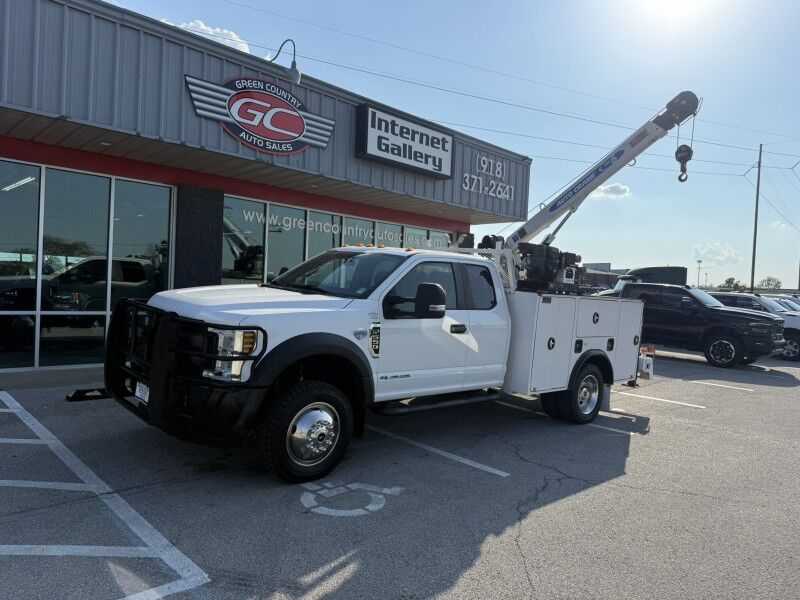 2019 Ford F-550 4x4 Diesel Utility w/ EHC6 Auto Crane XL Collinsville OK