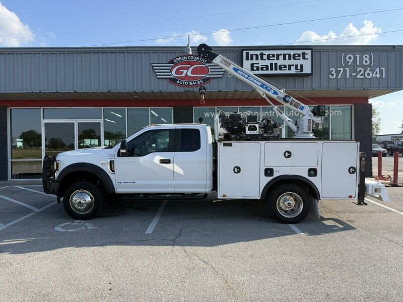 2019 Ford F-550 4x4 Diesel Utility w/ EHC6 Auto Crane XL Collinsville OK