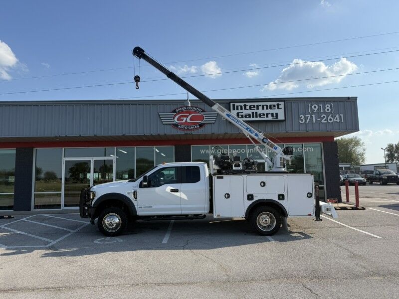 2019 Ford F-550 4x4 Diesel Utility w/ EHC6 Auto Crane