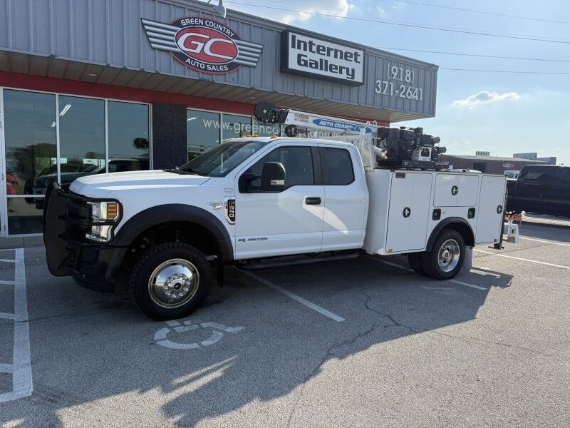 2019 Ford F-550 4x4 Diesel Utility w/ EHC6 Auto Crane XL Collinsville OK