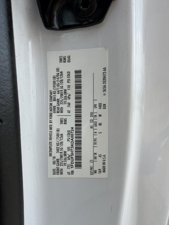 2019 Ford F-550 Diesel 4x4 Cab & Chassis XL Collinsville OK