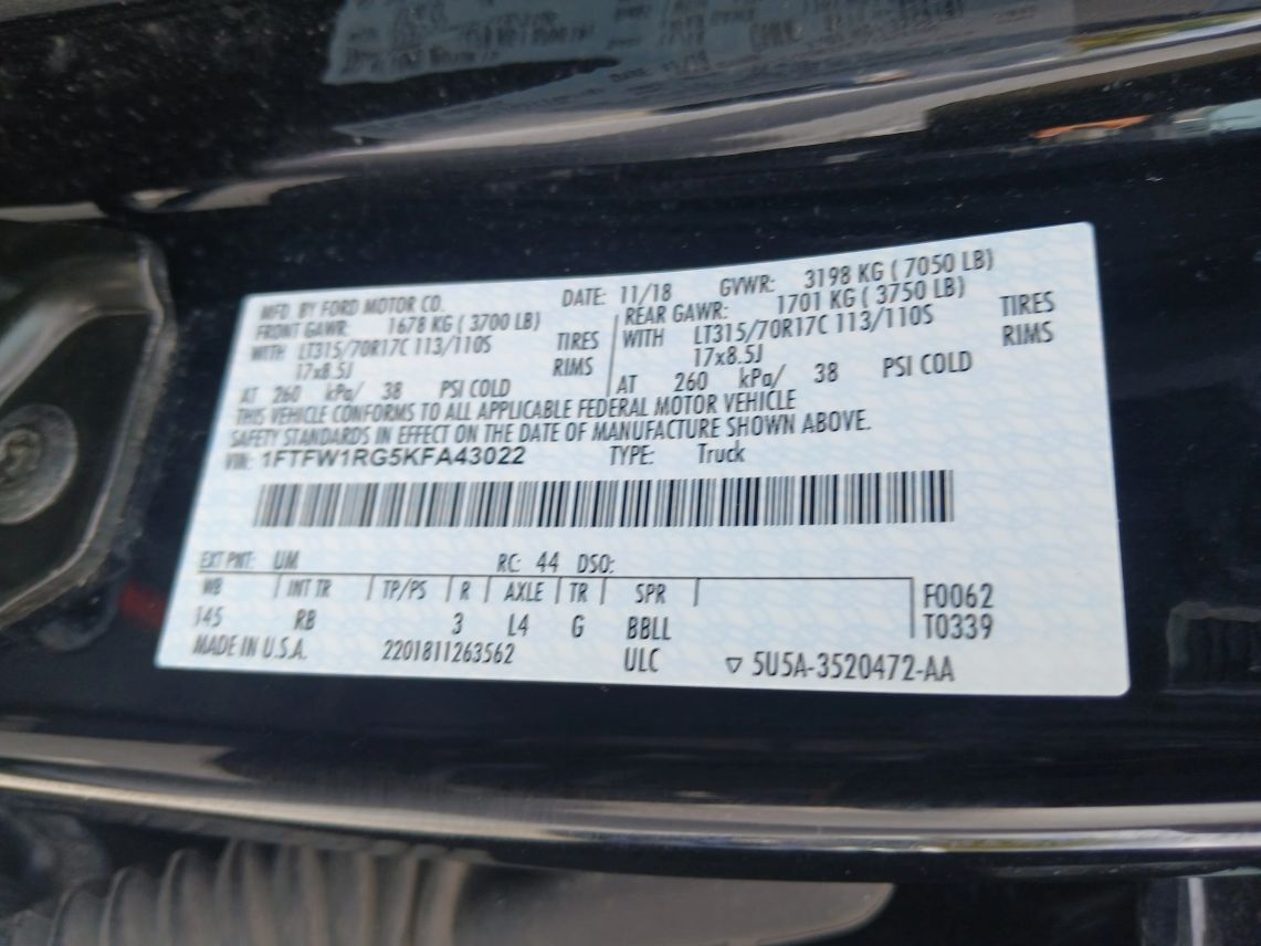 2019 Ford F150 SuperCrew Cab Raptor Pickup 4D 5 1/2 ft Maitland FL