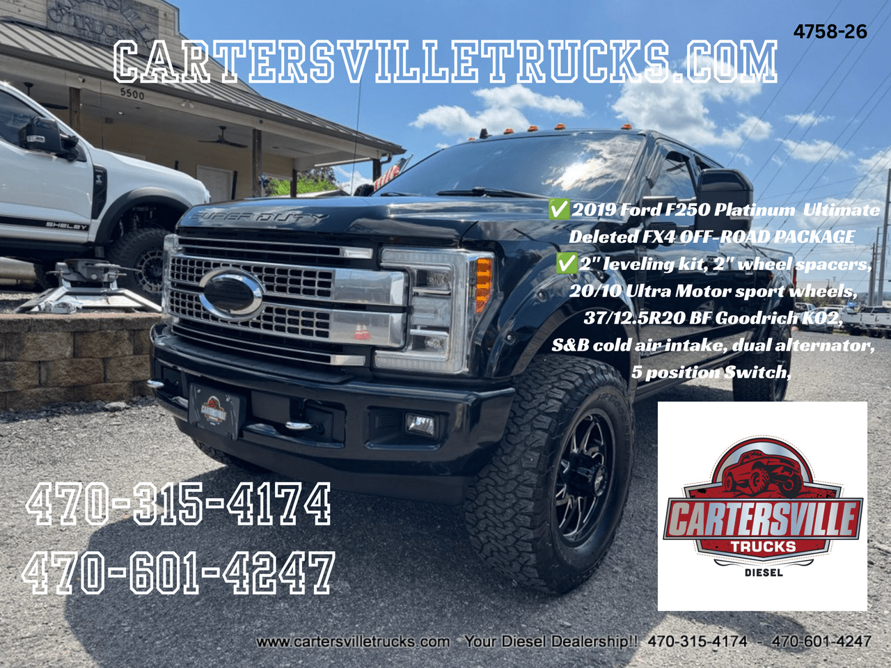 2019 Ford F250sd Platinum FX4 - ULTIMATE - ADAS - DELETED - TASTEFUL UPGRADES