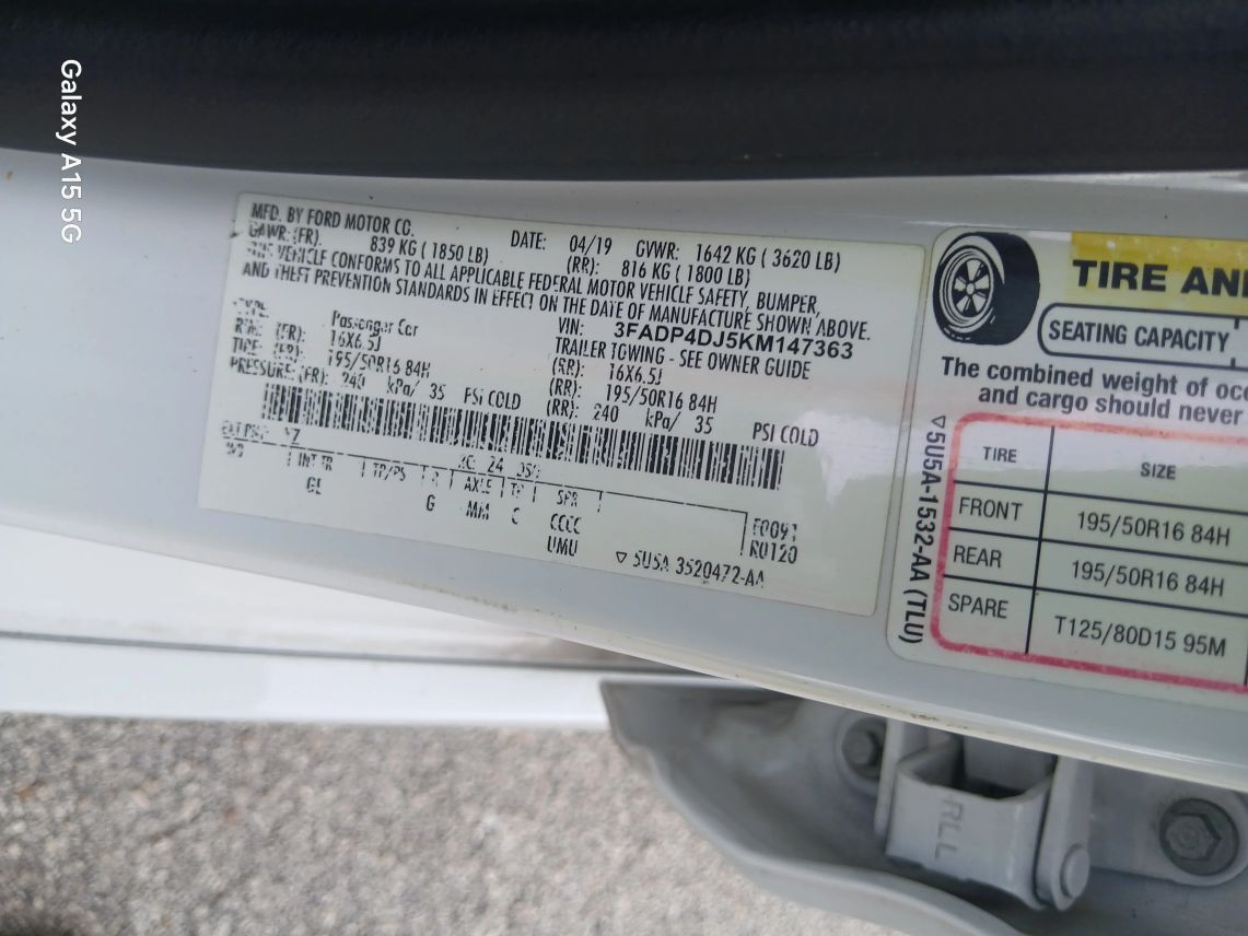 2019 Ford Fiesta ST Line Hatchback 4D Maitland FL