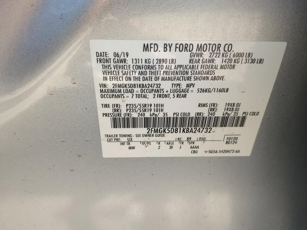 2019 Ford Flex Limited Appleton WI