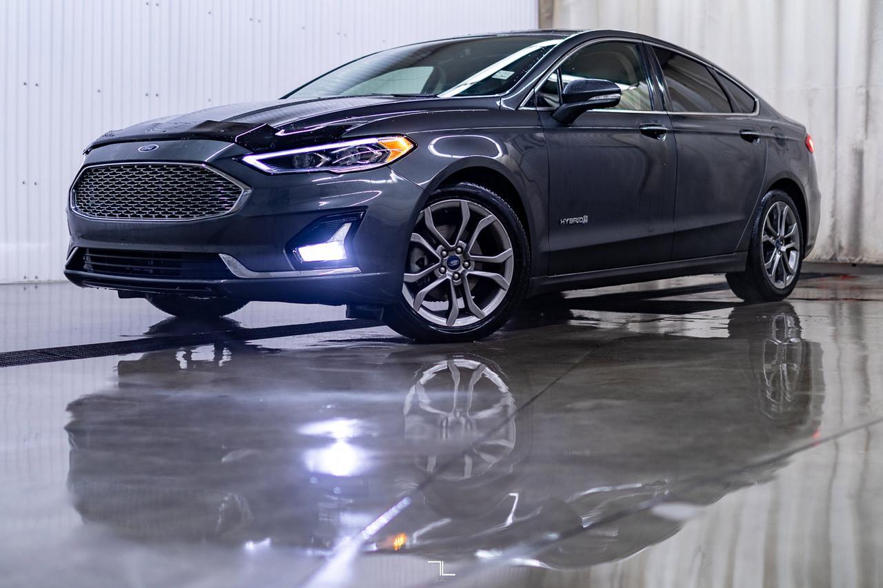 2019 Ford Fusion Hybrid Titanium Leather Roof Nav BCam Red Deer AB