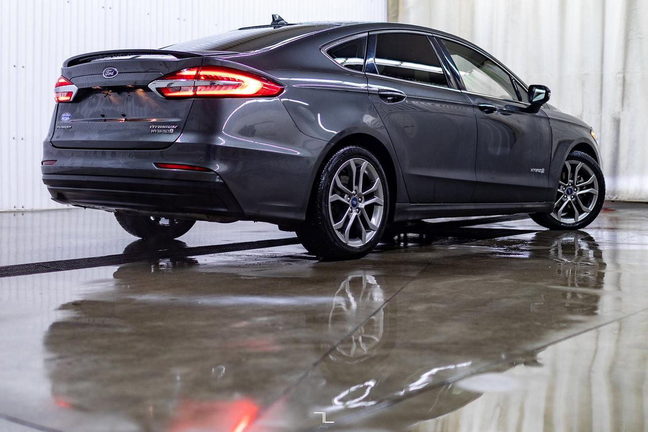 2019 Ford Fusion Hybrid Titanium Leather Roof Nav BCam Red Deer AB