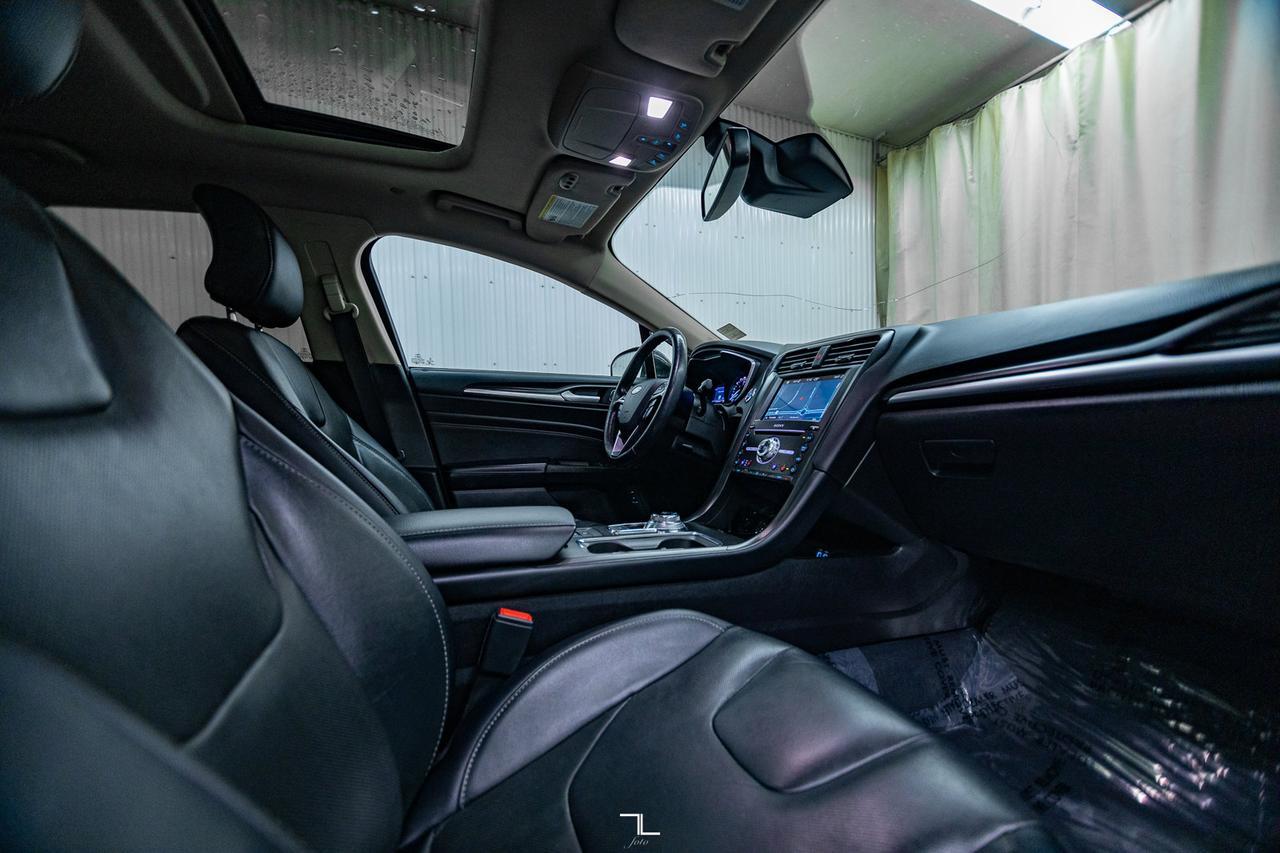 2019 Ford Fusion Hybrid Titanium Leather Roof Nav BCam Red Deer AB