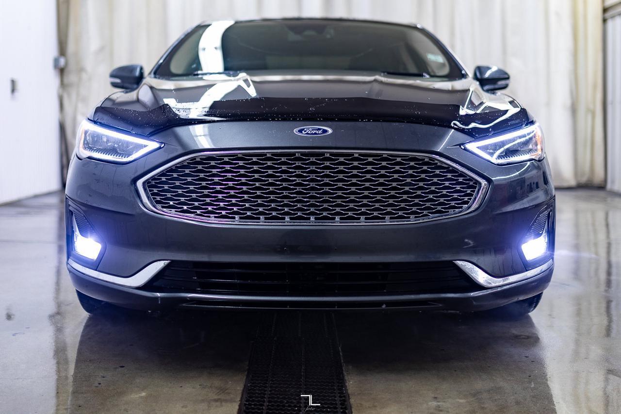 2019 Ford Fusion Hybrid Titanium Leather Roof Nav BCam Red Deer AB