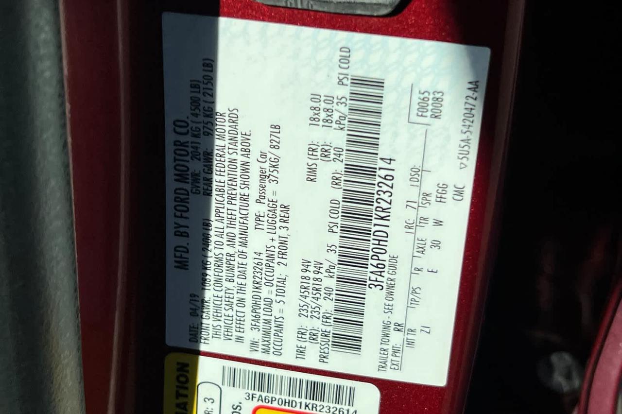 2019 Ford Fusion SE Roseville CA