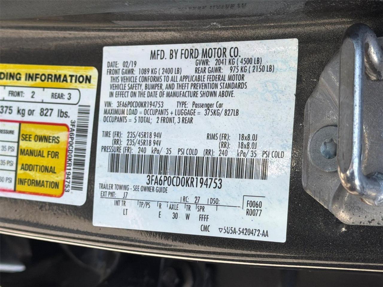 2019 Ford Fusion SEL Hagerstown MD