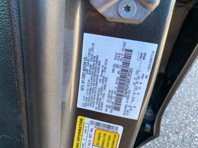 2019 Ford Fusion Titanium Raleigh NC