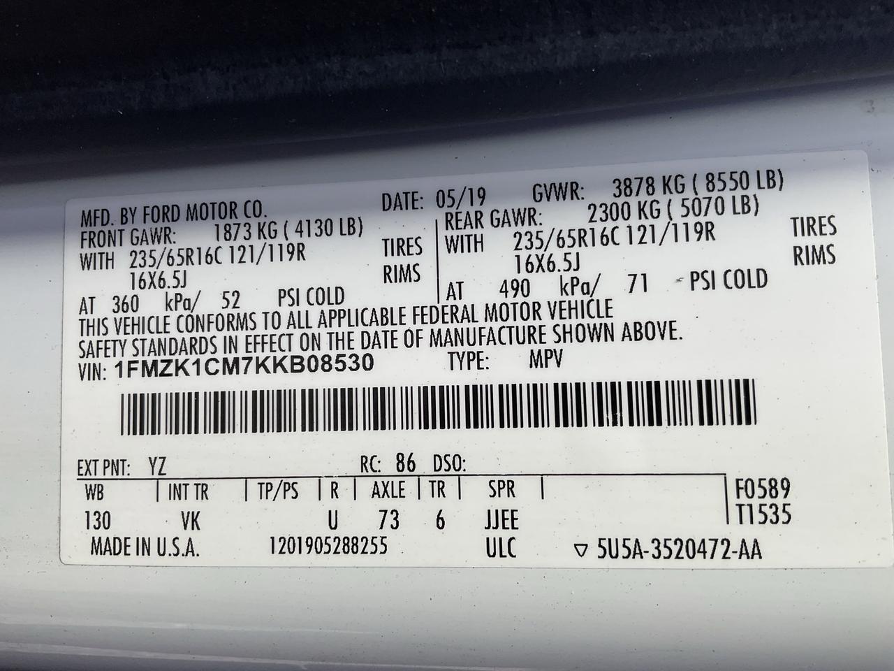 2019 Ford MOBILITY WORKS Transit Johnstown NY