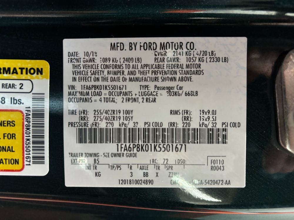 2019 Ford Mustang BULLITT Franklin OH