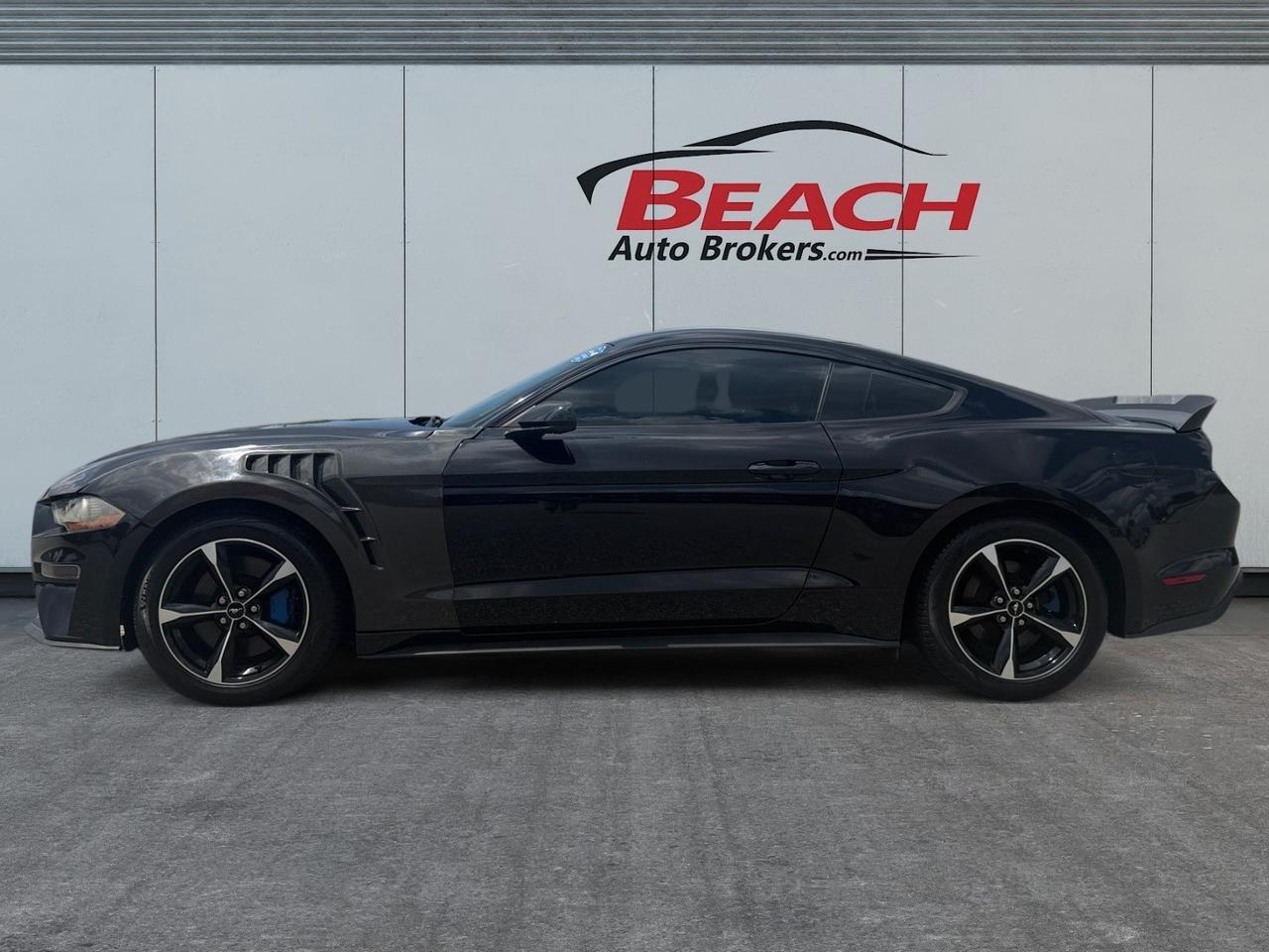 2019 Ford Mustang EcoBoost, POWER MIRRORS, BACKUP CAMERA, BLUETOOTH, HOOD VENTS, CRUISE CONTROL, PUSH BUTTON START, ONLY 1 OWNER, MAKE THIS WILD HORSE YOUR NEXT RIDE!