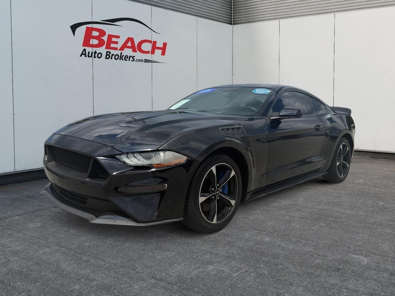 2019 Ford Mustang EcoBoost, POWER MIRRORS, BACKUP CAMERA, BLUETOOTH, HOOD VENTS, CRUISE CONTROL, PUSH BUTTON START, ONLY 1 OWNER, MAKE THIS WILD HORSE YOUR NEXT RIDE!