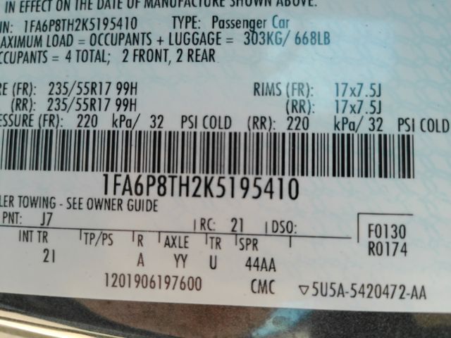 2019 Ford Mustang EcoBoost Plano TX