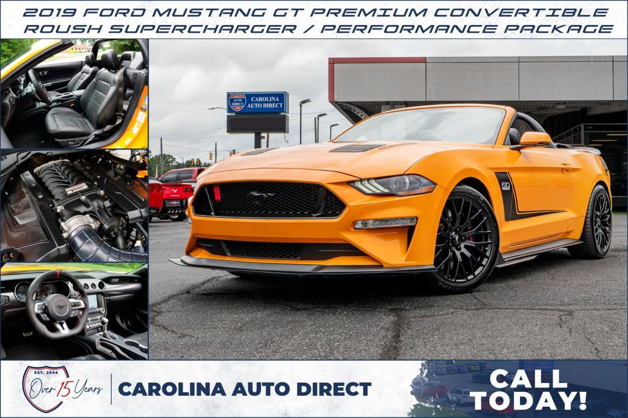 2019 Ford Mustang GT Premium / ROUSH Supercharger / Performance Package! Lincolnton NC